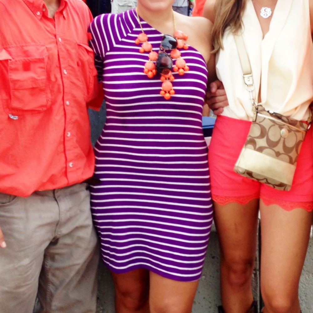 Topshop petite purple knit dress